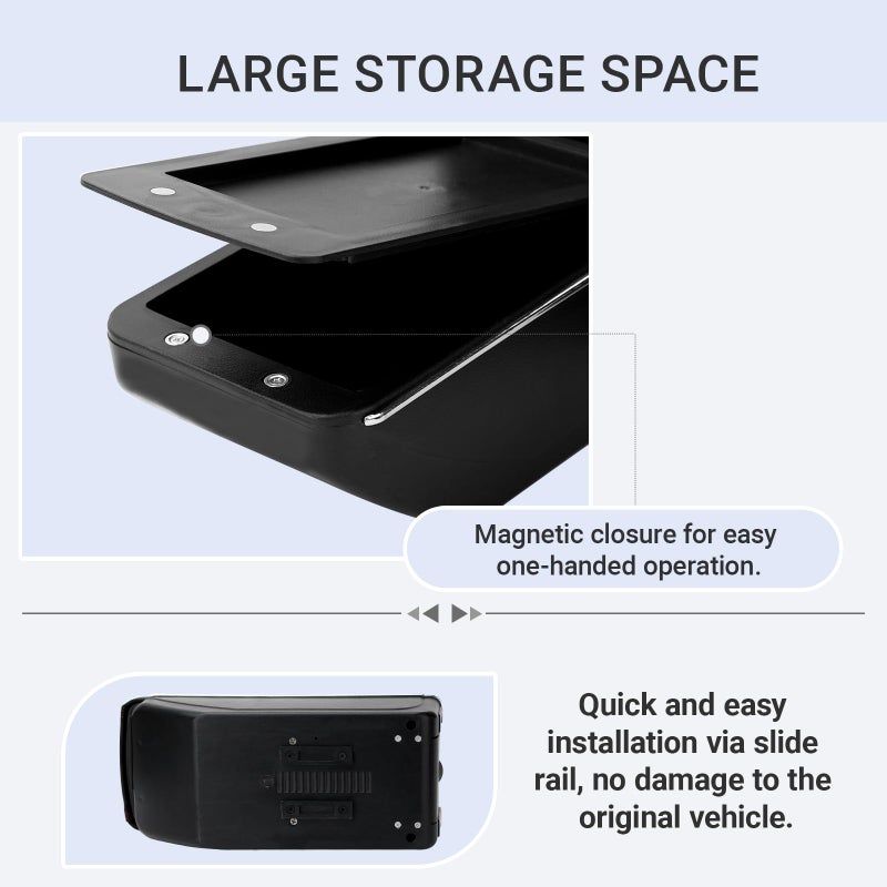 HRCHCG Console Armrest for Mini Cooper Coupe R50 R52 R53 R56 R57 R58 F55 F56 F57 Countryman (Double Layer, Black) - Image 4